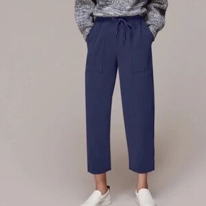 Whistles Nicola Tie Waist,‎ Elastic Waistband Pants, Size 2, NWOT